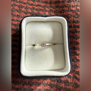 14K White Gold 1/5 Carat Diamond Solitaire